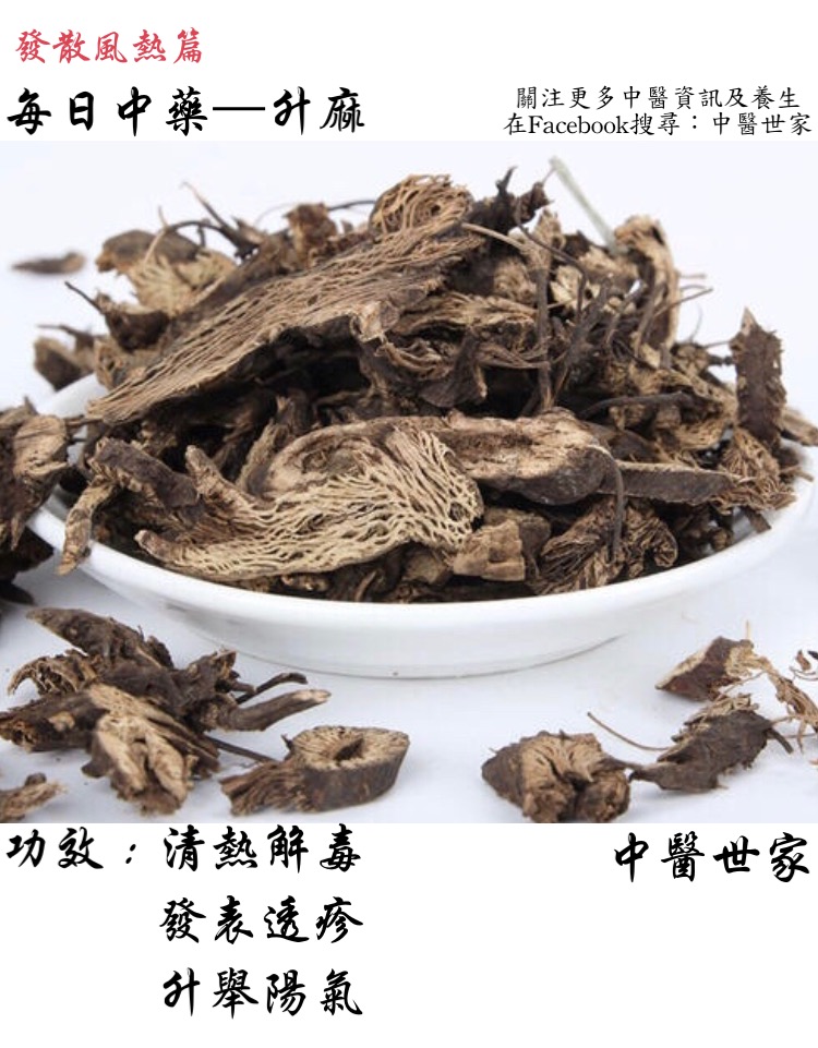 想知道升麻的功效与作用?这些常见用法很简单。